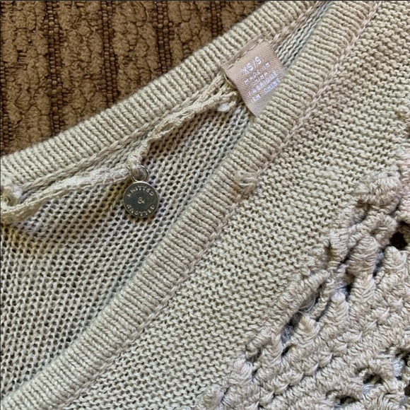 Anthro Knitted & Knotted Crochet Lace Kaftan - Picture 6 of 7